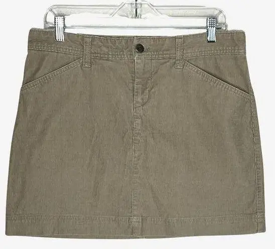 Mountain Hardwear  Skirt Womens 8 Tan A-Line Corduroy Mini Skirt Basic Heritage