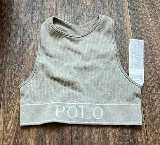 Ralph Lauren Polo Seamless Heather Gray Sports Bra