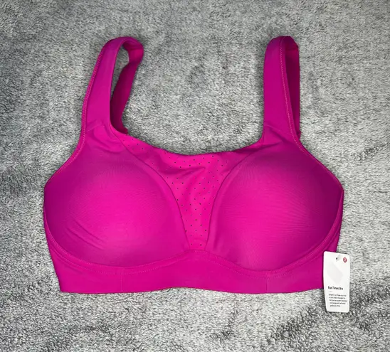 Lululemon Run Times Bra Ripened Raspberry (RIPR) Size 32DDD NWT *Adjustable*