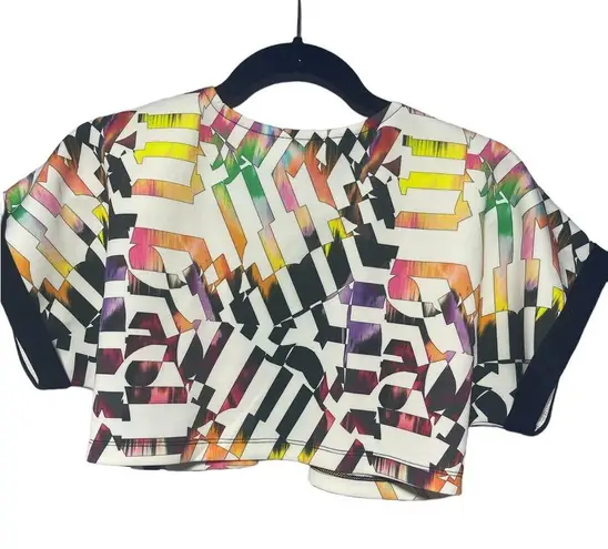 Cropped Open Front Cardigan XS Black