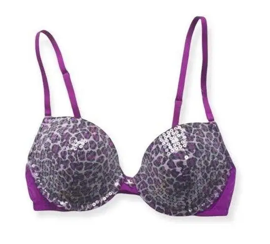 Frederick's of Hollywood 🔃 Purple Cheetah Print Bra