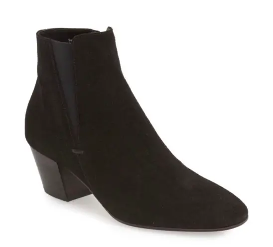 AQUATALIA Faylynn Waterproof Suede Black Booties