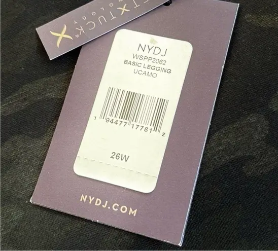 NYDJ NWT Camo Legging Pants Size 26W