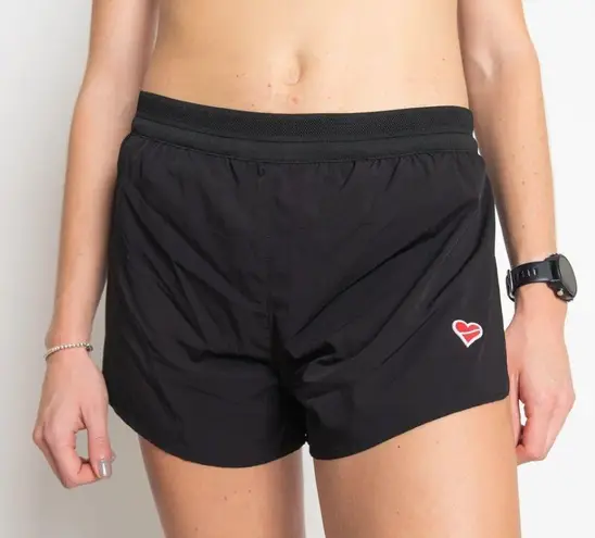 Heartbreak women's Bear cage 2'' High split shorts black size Large