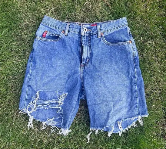 Guess Vintage  Distressed Denim Shorts