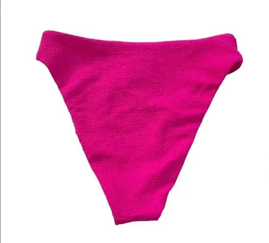 Becca Swimwear Pucker Up Danielle Bikini Swim Bottom Pink Size L NWT