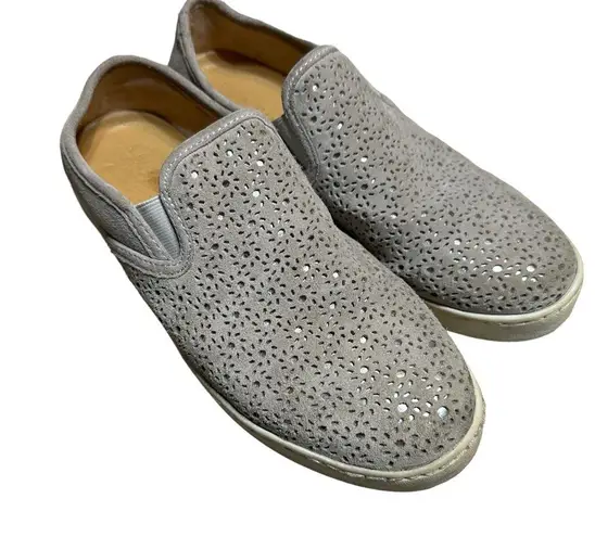 Jack Rogers  Ronnie Laser Cut Silver Slip On Sneaker Size 8