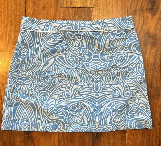 Patagonia  Button Out Boardie 100% Nylon Blue Island Mini Wrap Skirt Size 10