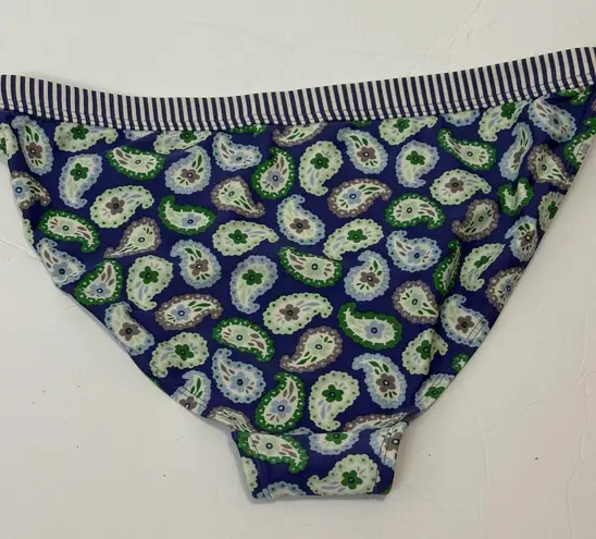 Boden Womens Swimsuit String Bikini Sz 8 Purple Blue Green Dot Stripe Paisley