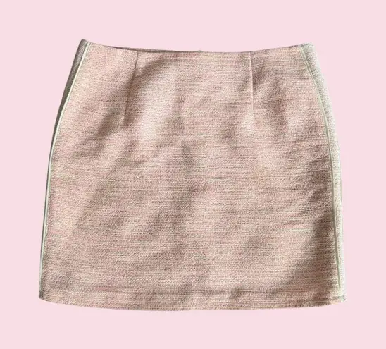 Wilfred Pink White Patterned Pinstriped Mini Skirt Size 6