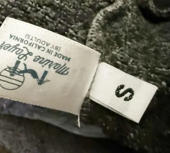 Marine layer | Tweed Pippa Bomber Jacket "Charcoal" Black Gray Full Zip | Small