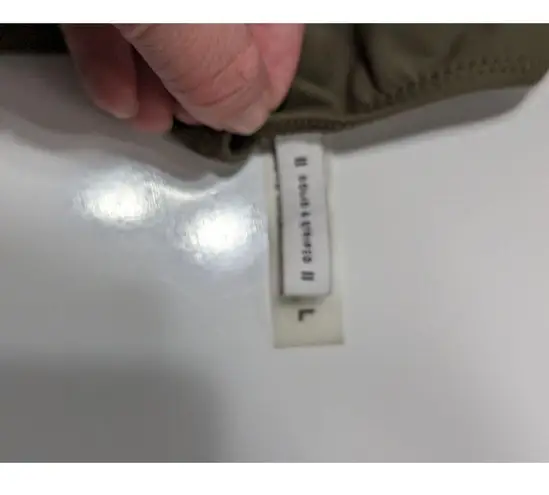 Solid & Striped Nina One Piece Swimsuit Olive Green Swimwear Womens Large Army