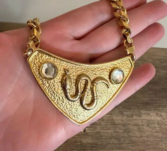 Taylor Swift Snake Pendant Necklace LARGE Gold Tone Year of The Snake Reputation