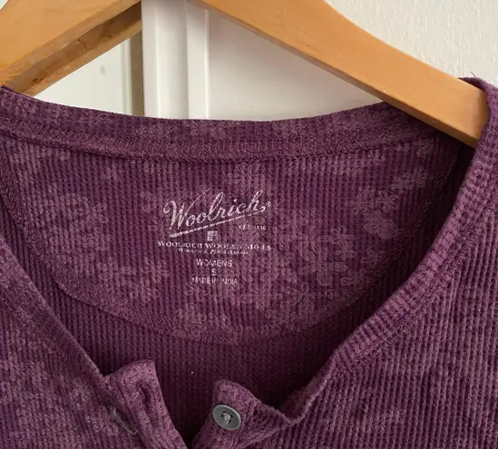 Woolrich Purple Floral Thermal Shirt