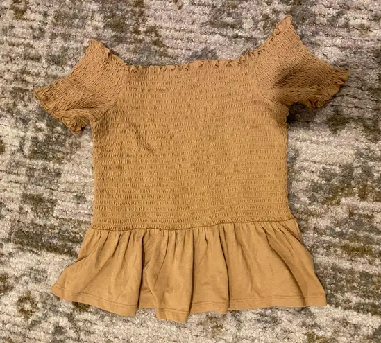 American Eagle Mustard Yellow AE Top