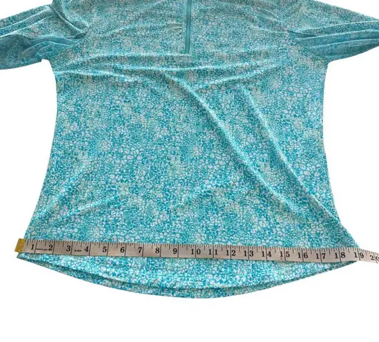 IBKUL Abstract Skin Print Adjustable Length Long Sleeve Golf Polo Pickleball Med White