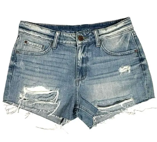Pistola Asher Girlfriend Jean Shorts in Supreme Hit Distressed Frayed Size 28