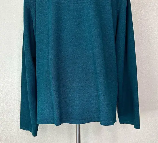 JM Collection Silk Blend Teal Snap Button Front Shacket Jacket