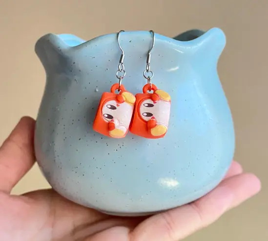 Handmade Y2K Kawaii Tea cup earrings 🧡