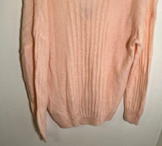 FRNCH Paris V-Neck Pointelle Cardigan Pink Pearl