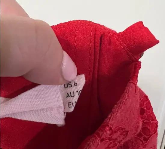 Fame and Partners Red The Max Dress Size 6 US $299