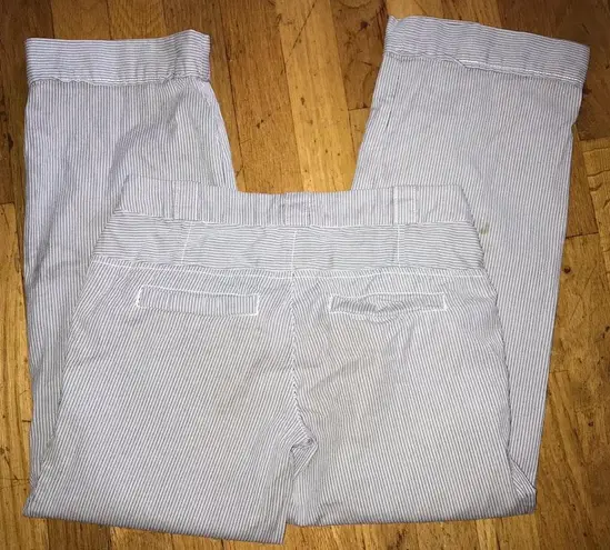 Anthropologie PRE OWNED $88  Stripped Cropped Pants 0
