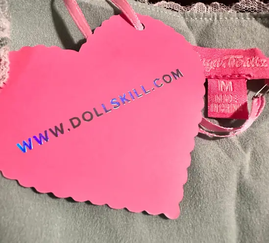 Dolls Kill Sugar Thrills X  Honeydew Pucker Babydoll Dress