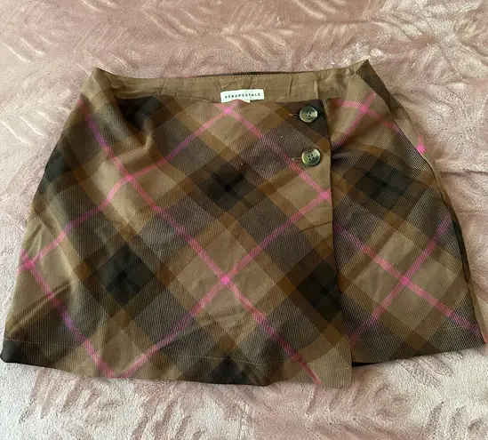 Aeropostale Mini Plaid Skirt