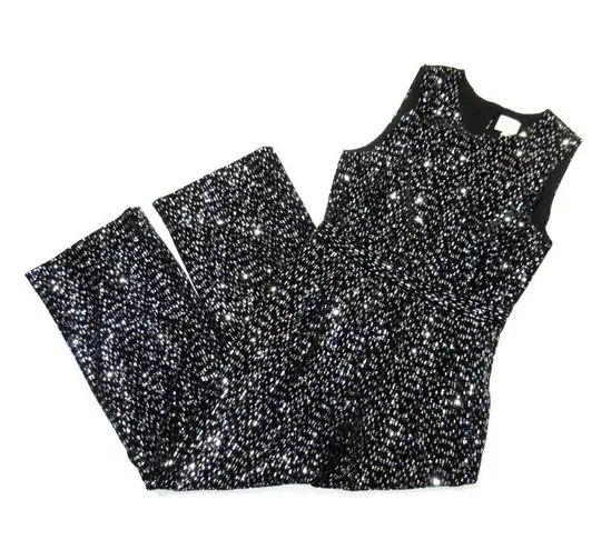 Sézane NWT Sezane Vani Jumpsuit in Noir Black Sequin Back Cutout One-Piece 44 / US 12