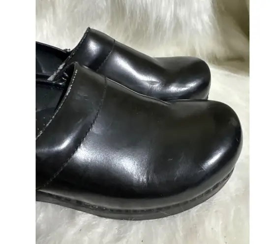Dansko Black Leather Clogs Comfort Shoes Size 41 EU