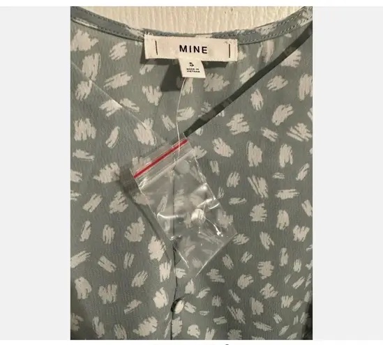 Mine NWT Beautiful Sz S Cami Tank Top Blue & White Print Camisole