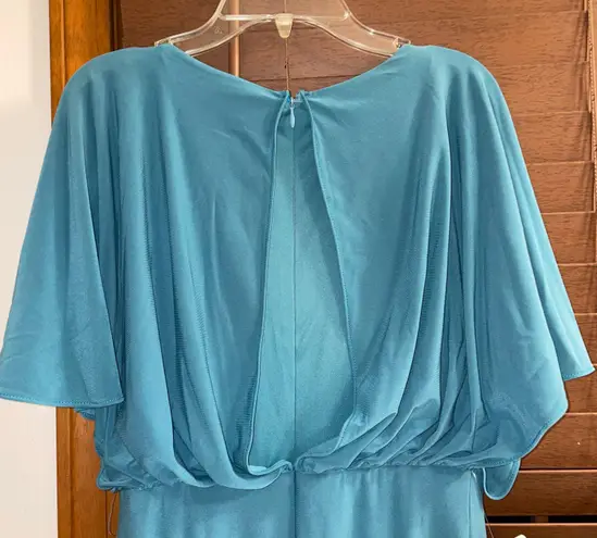 BHLDN NWT $198  Lena Teal Flutter Sleeve Jersey Maxi Dress 2