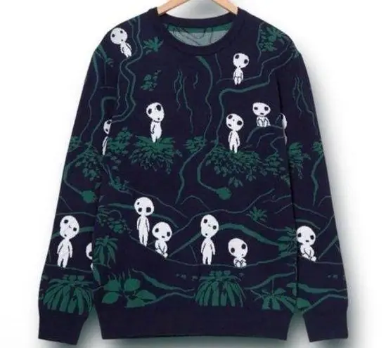 Her Universe Studio Ghibli Princess Mononoke Kodama Forest Glow-in-the-Dark Sweater