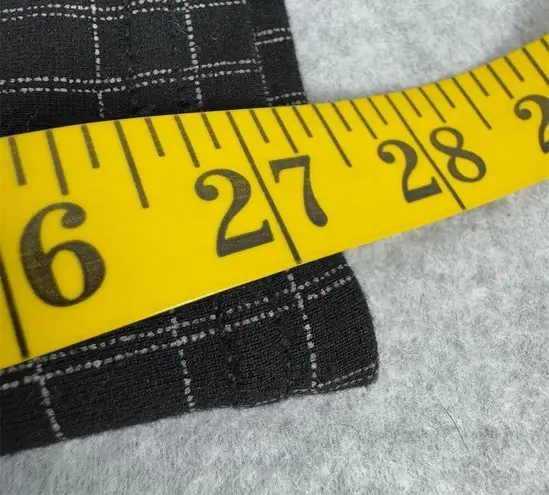 Seven7 Women's Black Check Skinny Ponte Pants Size M Casual