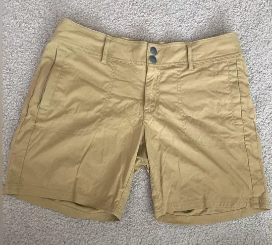 prAna  Khaki Tan Shorts Water Resistant Size 8