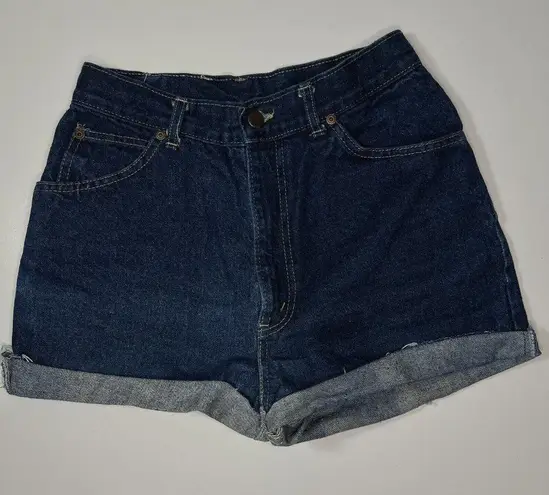 VTG 90s 80s Chic Denim Cutoff Jean Shorts Womens High Waisted Mom 12 (Waist 26") Blue