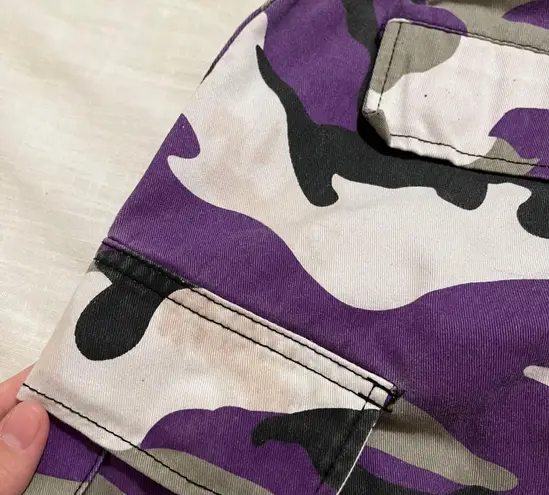 Purple Camo Cargo Pants