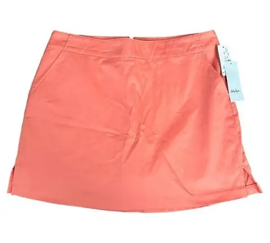 Lady Hagen NEW  Skort Size 10 Medium Coral Peach Cotton Spandex Athleisure Tennis