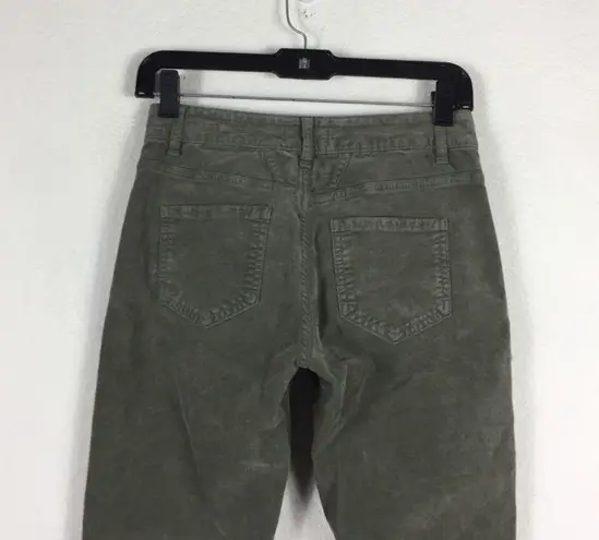 Closed Baker 1920 Corduroy Pants Size 24 Muddy Beige Slim Fit Straight Cropped Green
