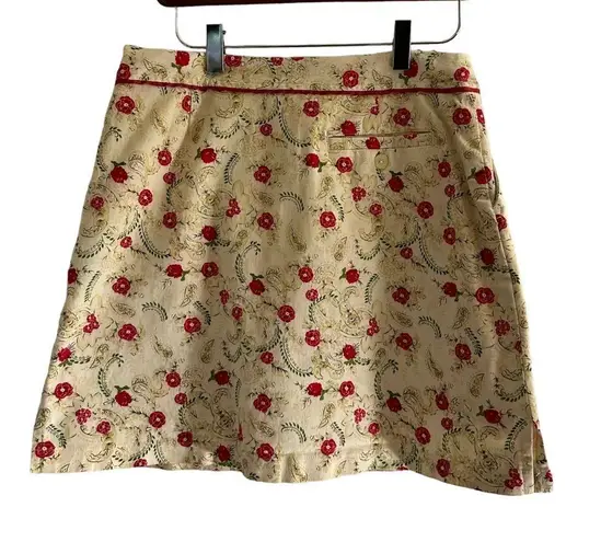 Allyson Whitmore AW Golf Yellow Floral Skort