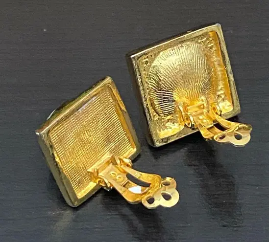 Vintage Signed LES BERNARD Designer Pearl Gold