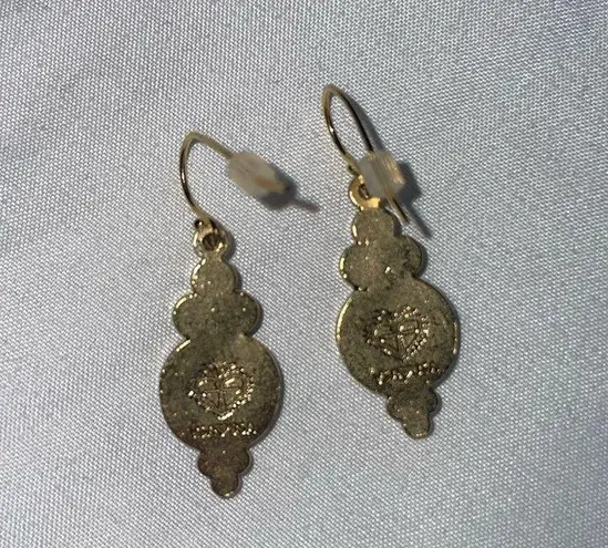 Authentic Virgins Saints & Angles (VSA) San Benito Lucia Dangle Earrings… Gold