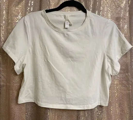 SKIMS Cotton Jersey Cropped Short Sleeve T-Shirt, Bone 3X NWT