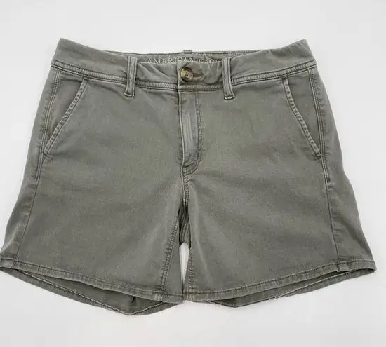 American Eagle  Shorts Women Size 6 Military Green‎ Super Stretch X Summer Casual