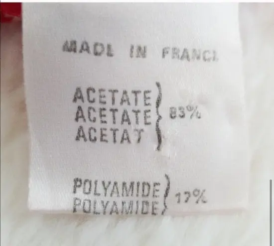 70s does 20s Ted Lapidus dress red Size L