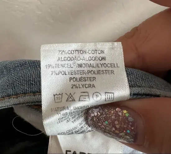 DL1961 Farrow Insta Slim Distressed Ankle Raw Hem Denim Jeans