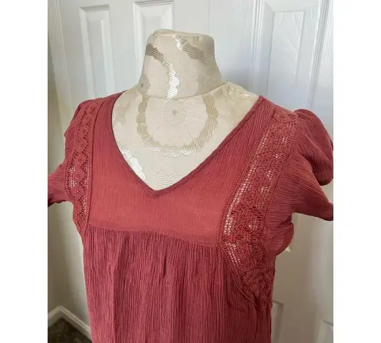 Doe & Rae Women's Layered Tie Neck Dress Medium