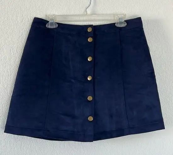 Old Navy NWT  Navy Blue Suede Mini Skirt