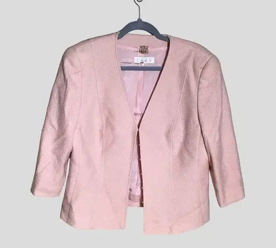 Escada Women’s Vintage Pink 3/4 Sleeve Blazer With Hook Closure Sz. 42/Lrg EUC Size L