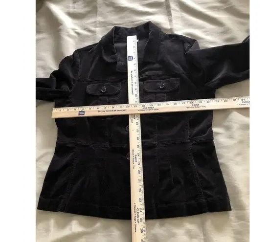 Fashion Bug Fashion Bugs Women 14/16W Jacket Stretch Brown Open Button Front Long Sleeve - Image 9